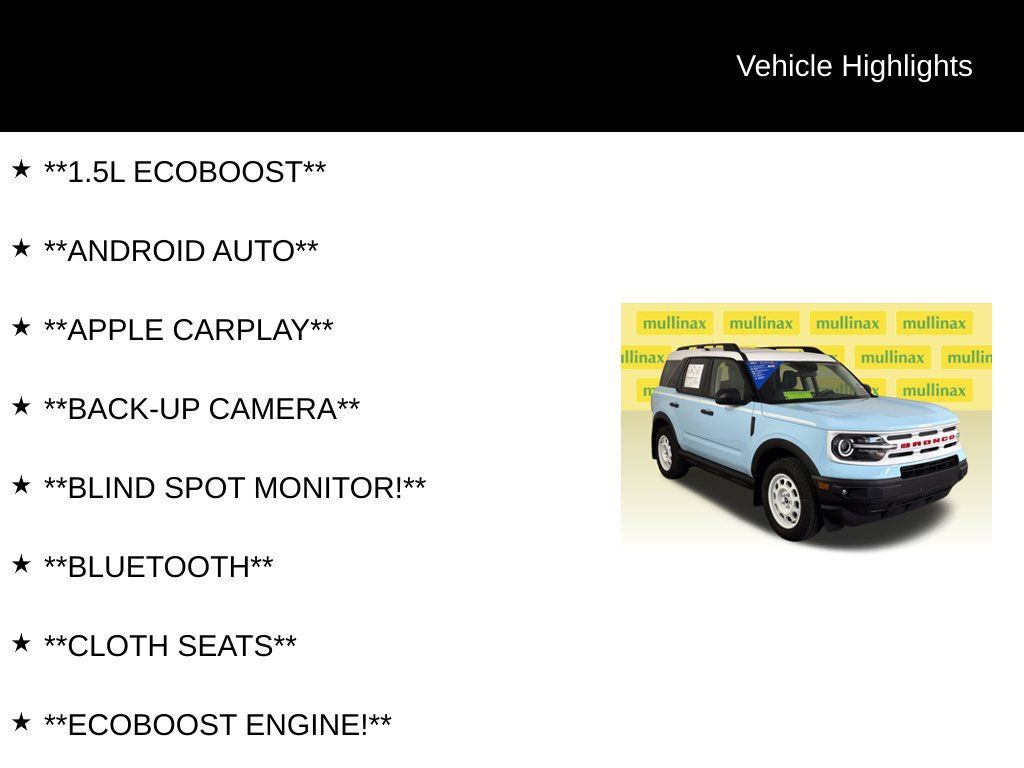 Certified 2023 Ford Bronco Sport Heritage w/ Heritage Convenience Package AWD/4WD image 13