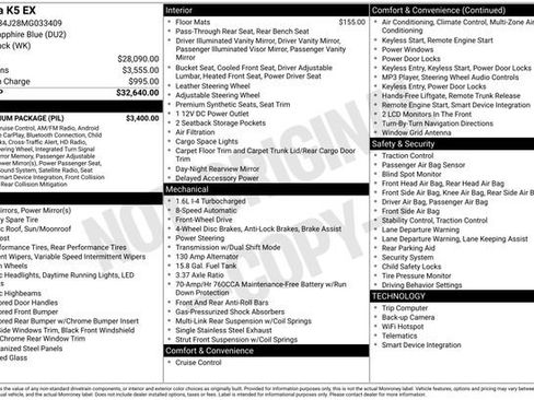 Certified 2021 Kia K5 EX w/ EX Premium Package image 13