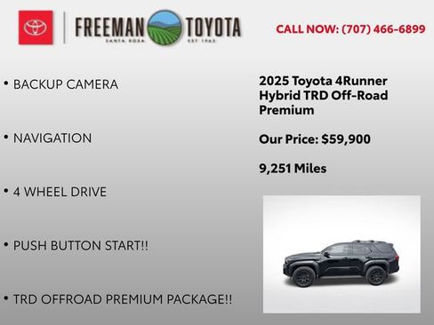 Used 2025 Toyota 4Runner TRD Off-Road Premium AWD/4WD image 9