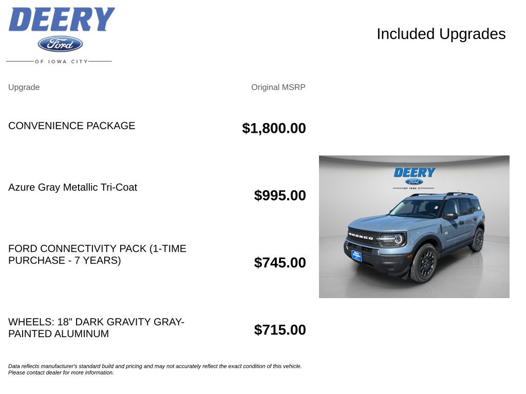 New 2026 Ford Bronco Sport Big Bend w/ Convenience Package AWD/4WD image 15