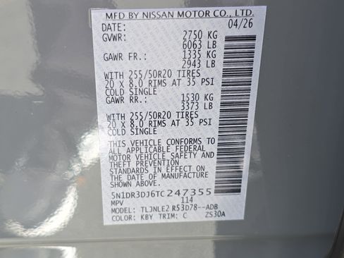 New 2026 Nissan Pathfinder Platinum AWD/4WD image 37