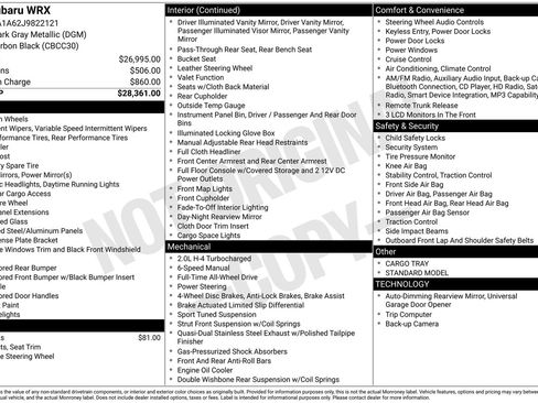 Used 2018 Subaru WRX image 8