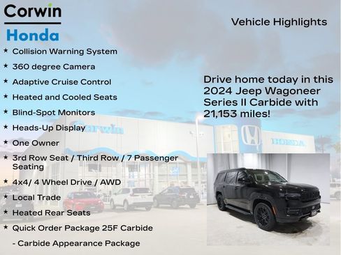 Used 2024 Jeep Wagoneer Series II w/ Convenience Group I image 7