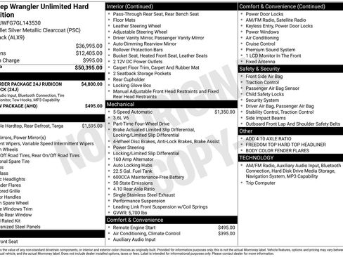 Used 2016 Jeep Wrangler Unlimited Rubicon image 4