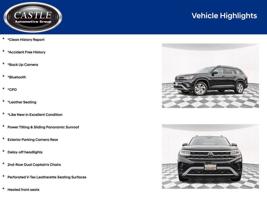 Certified 2023 Volkswagen Atlas SE w/ Panoramic Sunroof Package AWD/4WD image 4