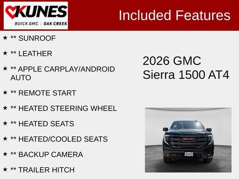Used 2026 GMC Sierra 1500 AT4 w/ AT4 Premium Package AWD/4WD image 2