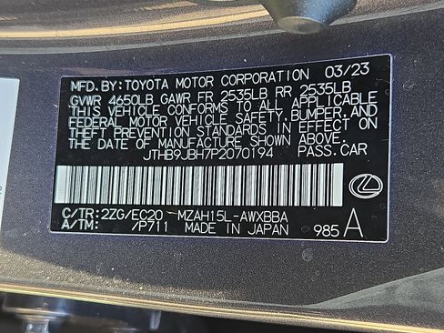 Used 2023 Lexus UX 250h F Sport w/ Accessory Package (Z2) AWD/4WD image 27