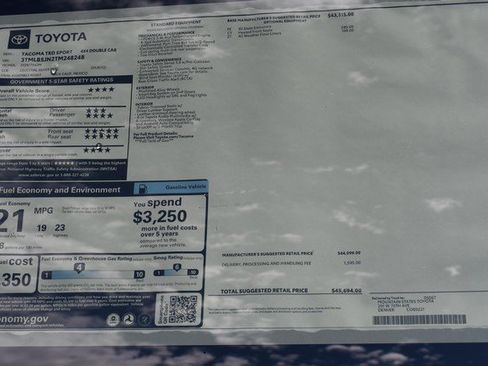 New 2026 Toyota Tacoma TRD Sport AWD/4WD image 14