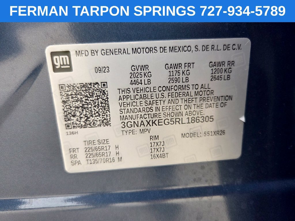 Certified 2024 Chevrolet Equinox LT w/ LPO, Cargo Package FWD image 22