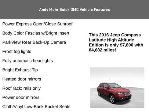 Used 2016 Jeep Compass High Altitude image 12
