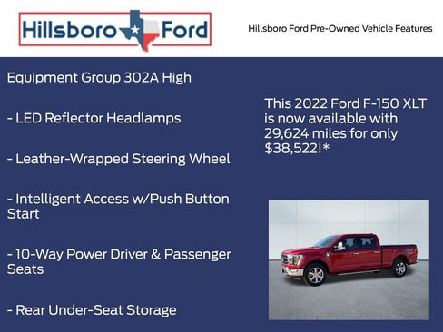 Used 2022 Ford F150 XLT w/ Equipment Group 302A High image 10