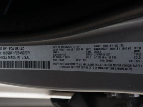 Used 2025 RAM 1500 Limited w/ Body Color Bumper Group image 58