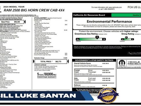 Used 2024 RAM 2500 Big Horn w/ Bed Utility Group AWD/4WD image 1