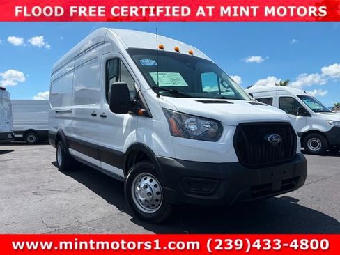 Used 2023 Ford Transit 350 148 High Roof Extended DRW RWD image 1