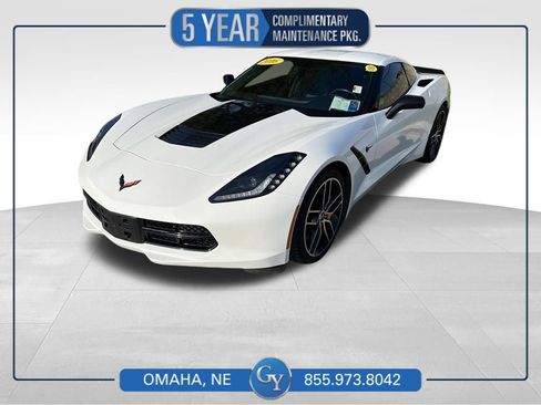 Used 2016 Chevrolet Corvette Stingray Coupe w/ Carbon Flash Badge Package RWD image 1