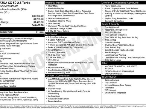 Certified 2026 MAZDA CX-50 AWD 2.5 S w/ Cargo Package image 7