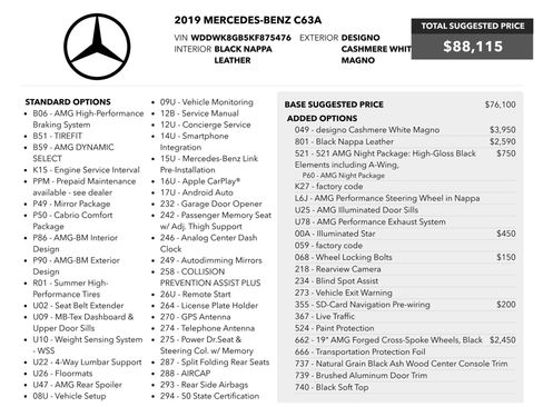 Used 2019 Mercedes-Benz C 63 AMG Cabriolet image 91