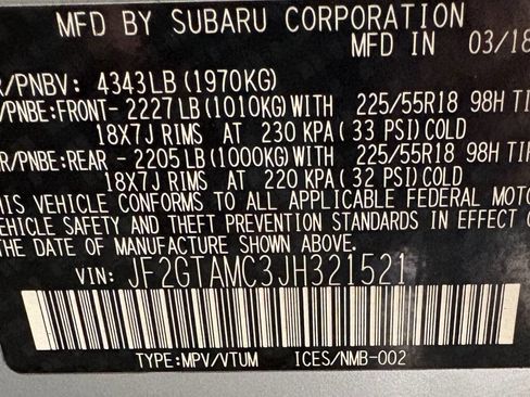 Used 2018 Subaru Crosstrek 2.0i Limited AWD/4WD image 18
