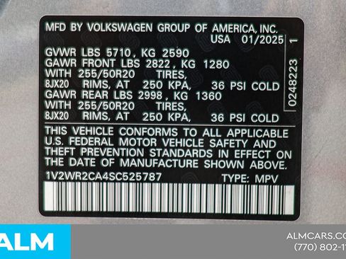 Used 2025 Volkswagen Atlas SE FWD image 50