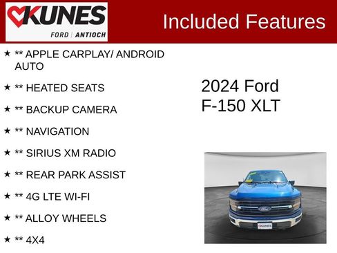Certified 2024 Ford F150 XLT AWD/4WD image 3