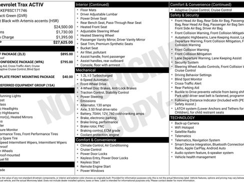 Used 2025 Chevrolet Trax ACTIV w/ Sunroof Package FWD image 45