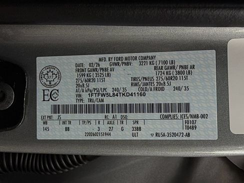 Used 2026 Ford F150 Lariat AWD/4WD image 46