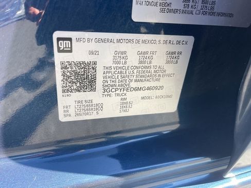 Used 2021 Chevrolet Silverado 1500 LT Trail Boss w/ Bed Protection Package image 40