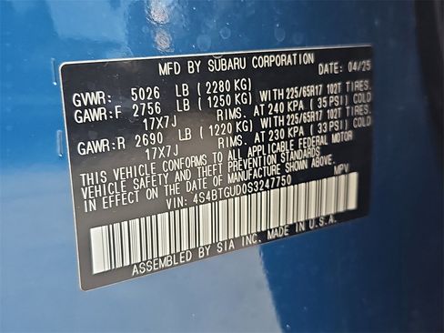 Used 2025 Subaru Outback Wilderness image 38