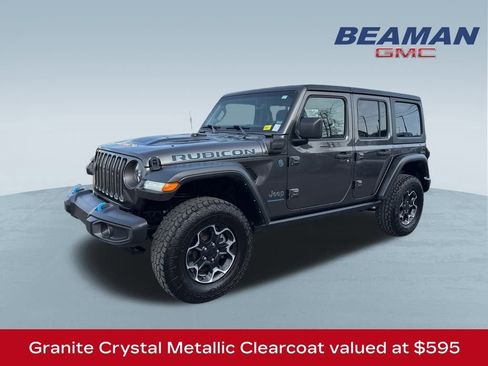 Used 2023 Jeep Wrangler Unlimited Rubicon 4xe w/ Cold Weather Group image 3