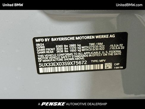 Certified 2025 BMW X6 xDrive40i w/ Executive Package AWD/4WD image 22