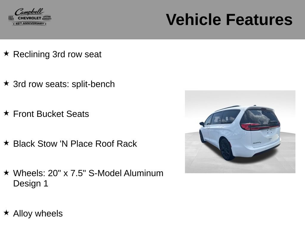 Used 2024 Chrysler Pacifica Touring-L w/ S Appearance Package FWD image 21