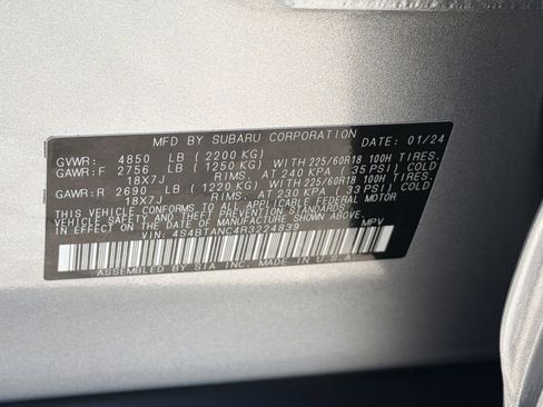 Certified 2024 Subaru Outback Limited AWD/4WD image 33