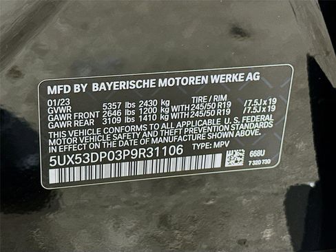 Used 2023 BMW X3 xDrive30i w/ Premium Package image 33