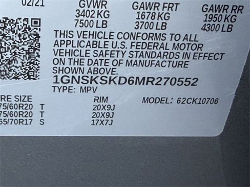 Used 2021 Chevrolet Tahoe Premier w/ Premium Package image 37