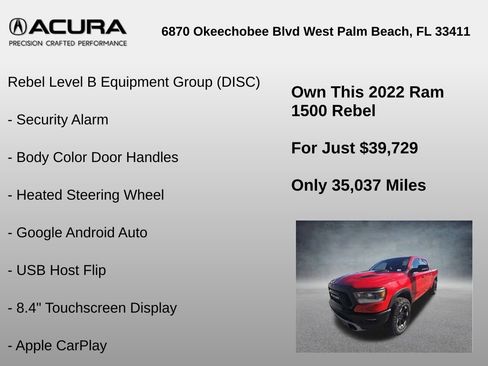 Used 2022 RAM 1500 Rebel w/ Rebel Level B Equipment Group image 18