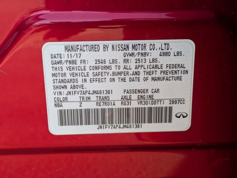 Used 2018 INFINITI Q50 Red Sport 400 w/ Sensory Package (Sport) image 33