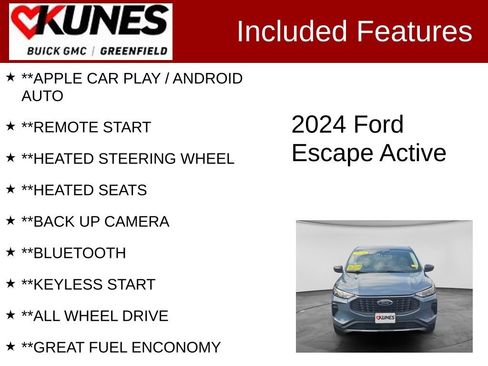 Used 2024 Ford Escape Active AWD/4WD image 2