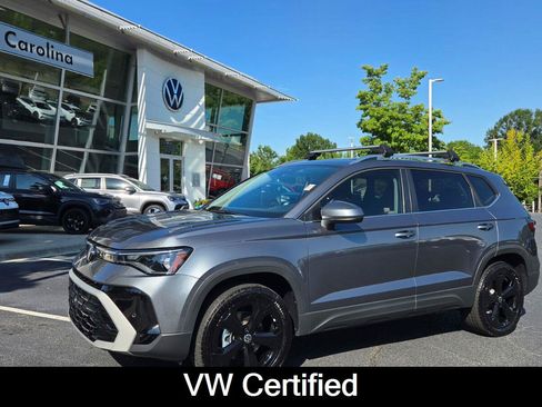 Certified 2025 Volkswagen Taos SEL w/ Black Wheel Plus Package AWD/4WD image 1