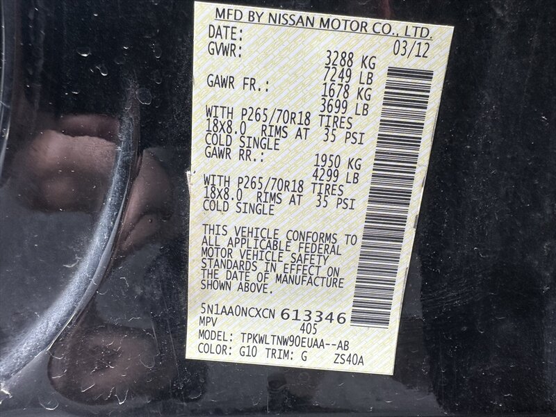 Used 2012 Nissan Armada SV AWD/4WD image 21