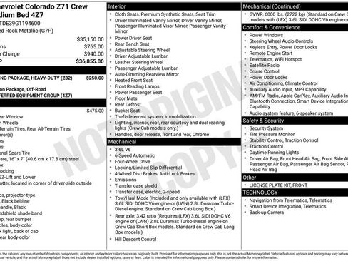 Used 2016 Chevrolet Colorado Z71 AWD/4WD image 5