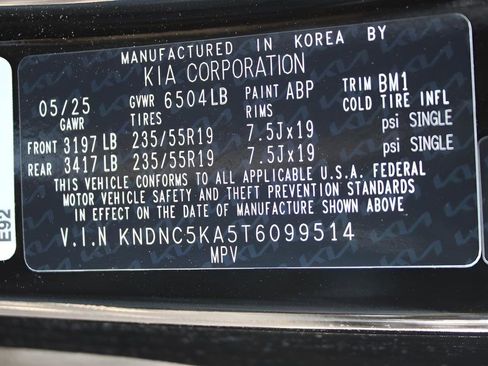 New 2026 Kia Carnival EX image 23