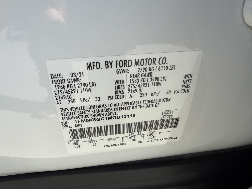 Used 2021 Ford Explorer ST w/ Equipment Group 401A AWD/4WD image 30