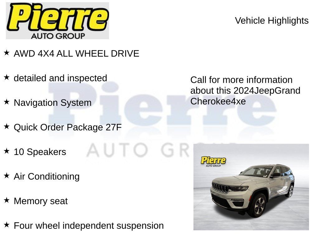 Used 2024 Jeep Grand Cherokee Limited 4xe AWD/4WD image 7