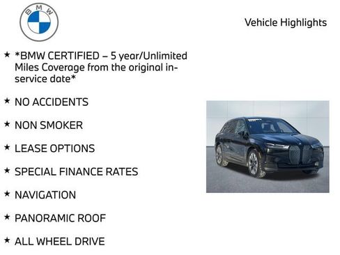 Certified 2025 BMW iX xDrive50 w/ Convenience Package image 10