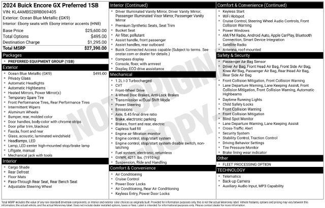 Used 2024 Buick Encore GX Preferred FWD image 7