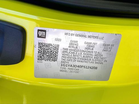 Used 2023 Chevrolet Corvette Stingray Convertible w/ LPO, Roadside Safety Package image 21