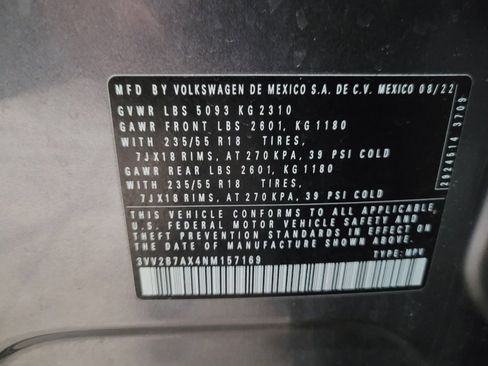 Used 2022 Volkswagen Tiguan SE w/ Panoramic Sunroof Package AWD/4WD image 33