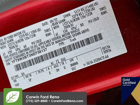 Certified 2022 Ford F350 King Ranch w/ Chrome Package image 36