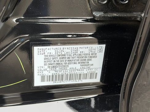 New 2026 Nissan Sentra SV w/ Floor Mat Package FWD image 29