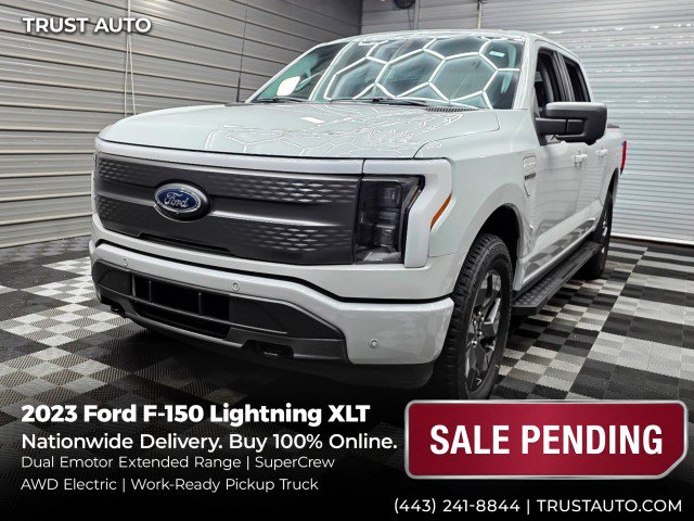 Used 2023 Ford F150 Lightning XLT w/ Equipment Group 312A High AWD/4WD image 1